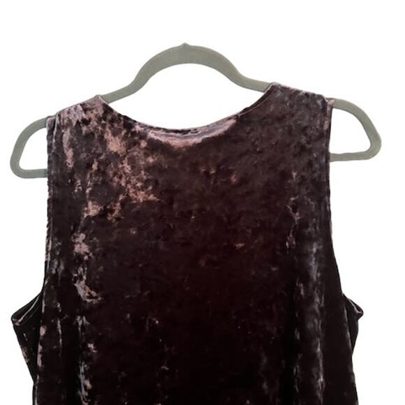Logo By Lori Goldstein Tank Top Large Long Line Purple With Lace Hem Boho - Picture 4 of 8